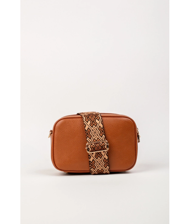 Bolsa de Ombro Kraile - Camel Pianno 39