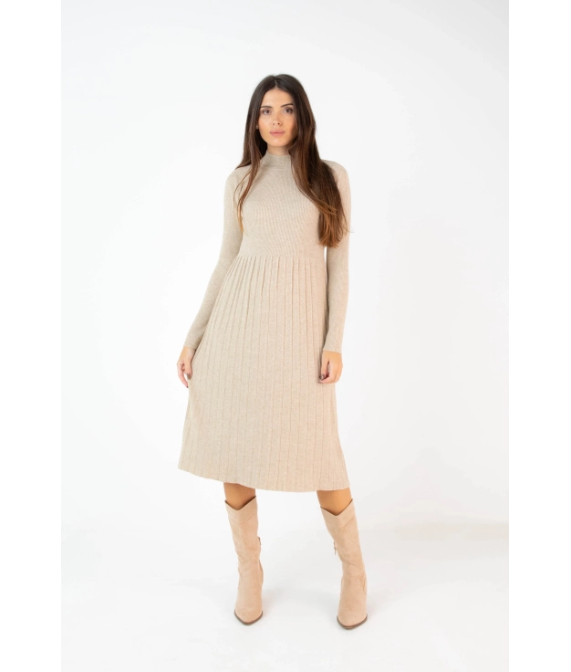 Bonolir Dress - Taupe Pianno 39