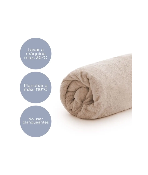 DRAP HOUSSE CORAIL PAR DONEGAL COLLECTIONS - BEIGE pianno39