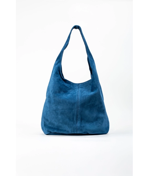 Borsa Leoni in pelle - Blue Denim Pianno 39