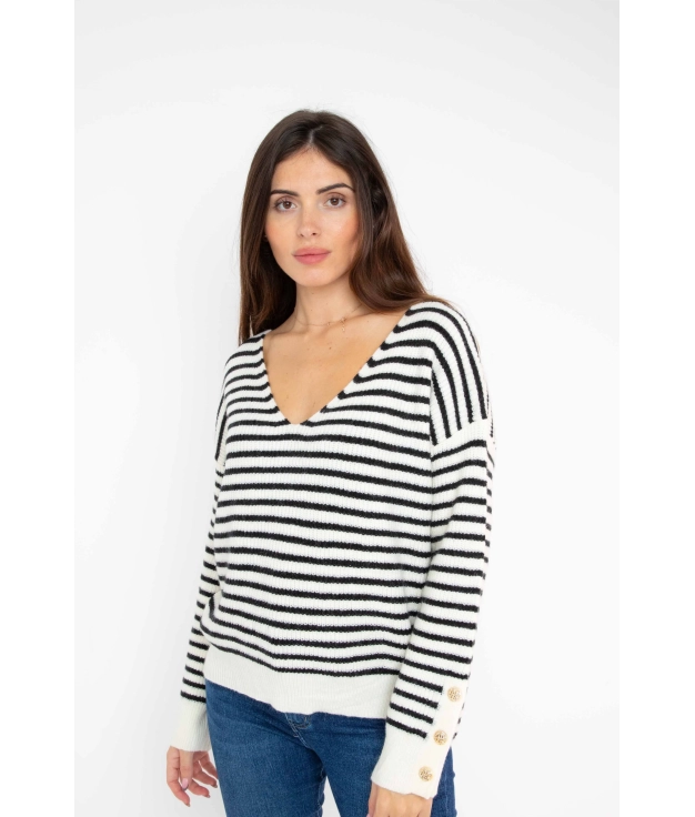 Pull Sibas - Blanc Pianno 39