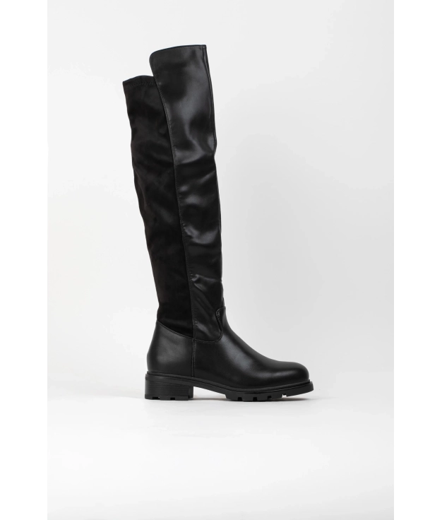 Bottes hautes Merino - Noir