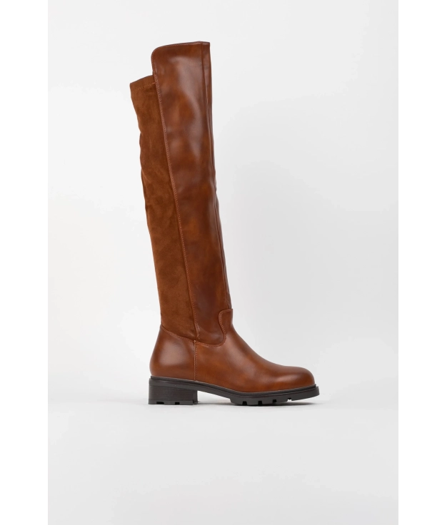 Bottes hautes Merino - Camel Pianno 39