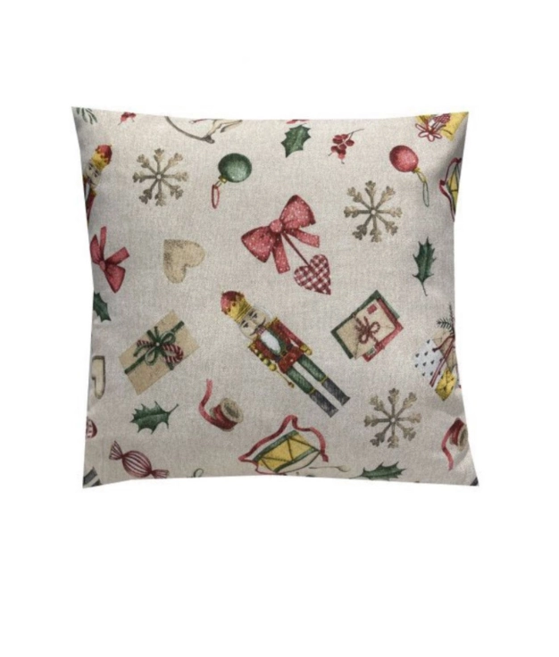 Lot de 2 housses de coussin de Noël Casse-Noisette