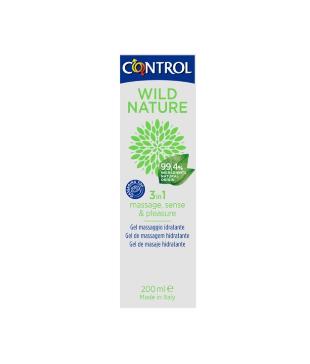 CONTROL GEL DE MASAJE WILD NATURE 200 ML