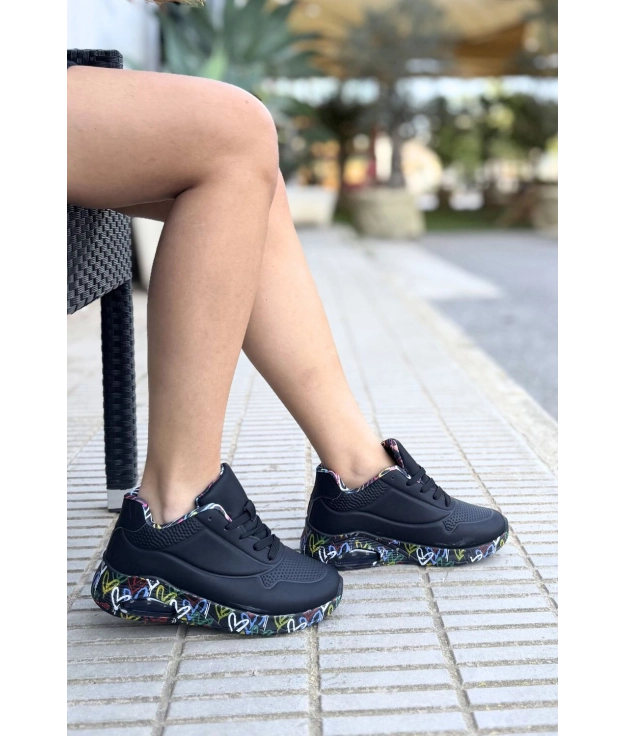 Sneakers Casual Mantran - Negro Pianno 39