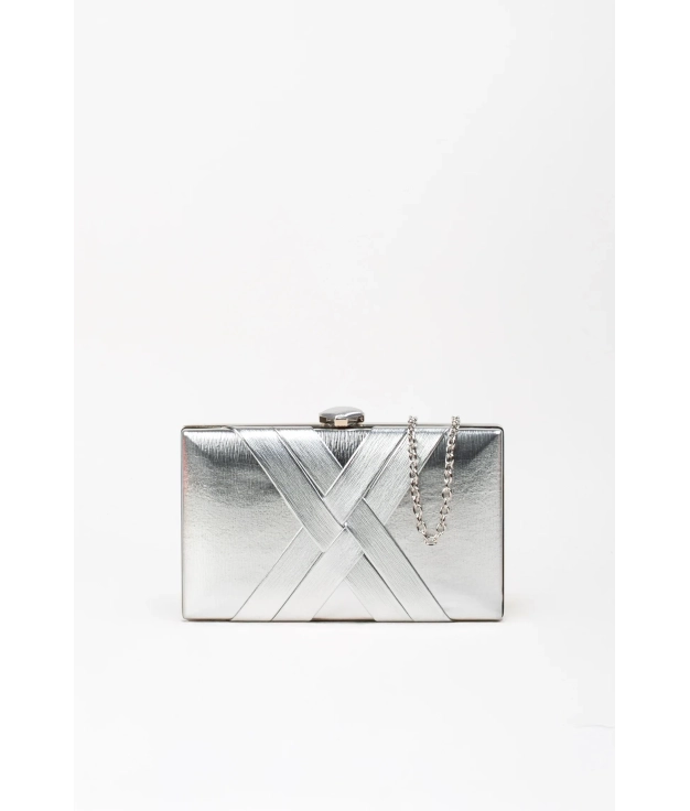 Bolso Clutch Mustrin - Plata Pianno 39