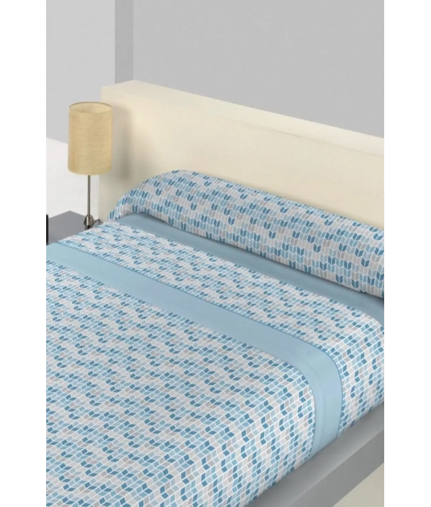 copia de ALANA PYRENEAN WARM BED SHEET - BLUE