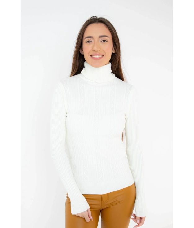 Pull Rescor - Blanc Pianno 39