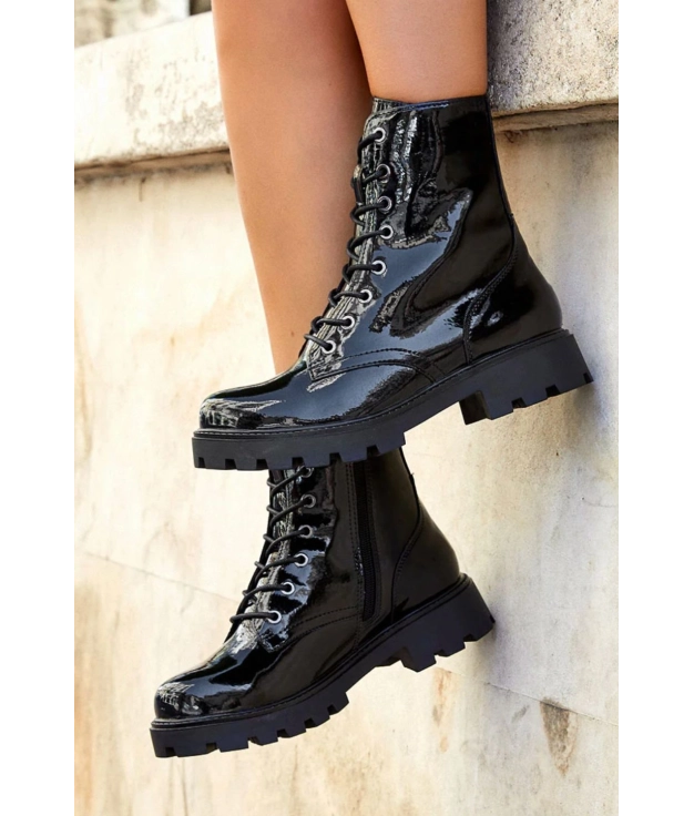 Vinto Low Boot - Cuir verni Pianno 39