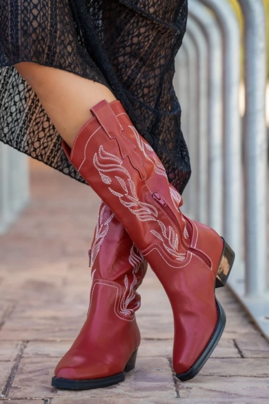 Sabena Tall Boot - Pianno Red 39