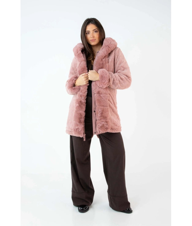 Bartes Reversible Coat - Rosa Pianno 39