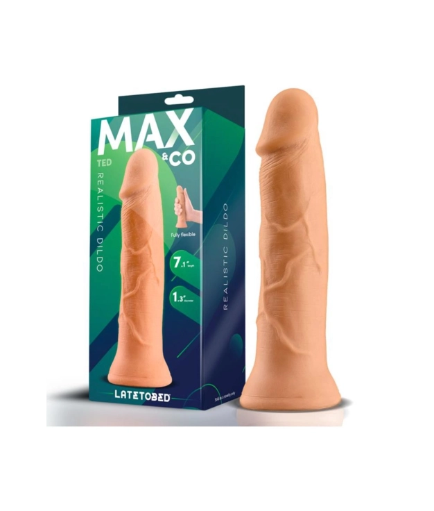 MAX & CO TED DILDO REALISTA 7.1" NATURAL Pianno 39