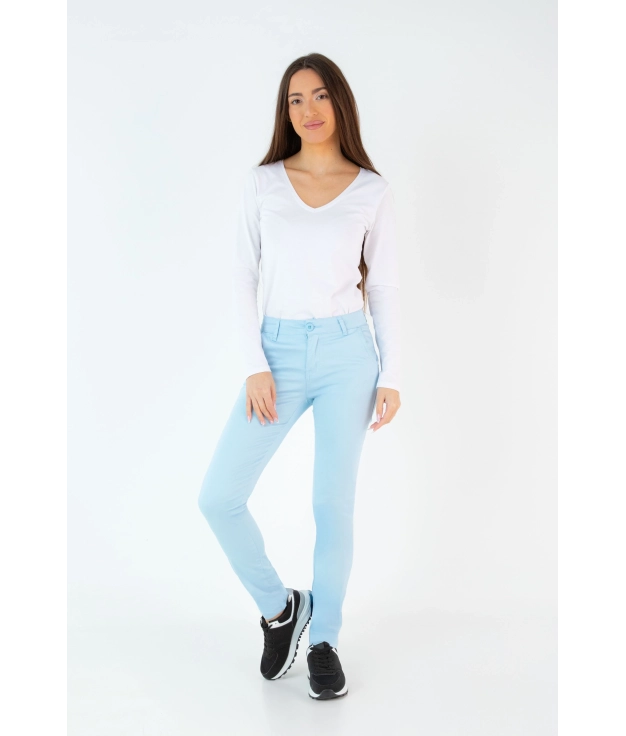 Jurne Trousers - Light Blue pianno 39