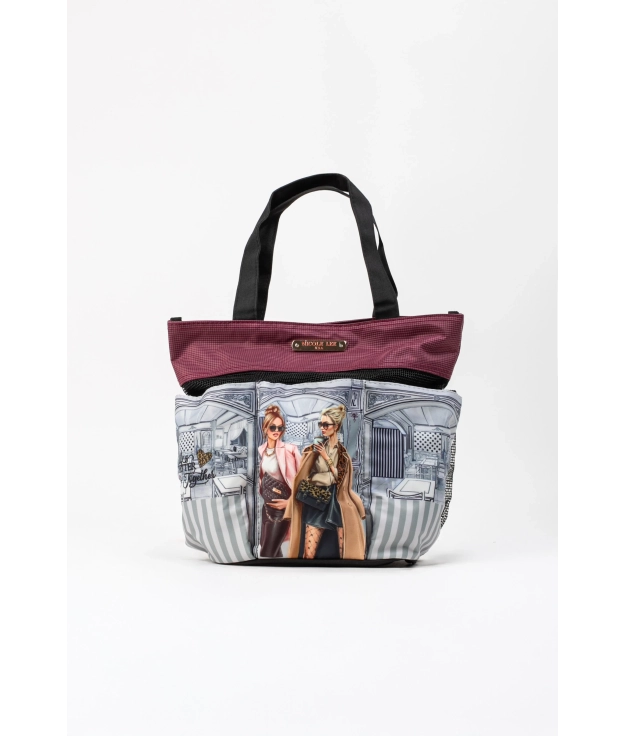 Bolso Nicole Lee - Granate Pianno 39