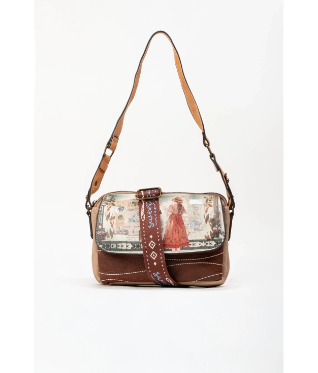 Bolso Bandolera Sweet - Camel Pianno 39