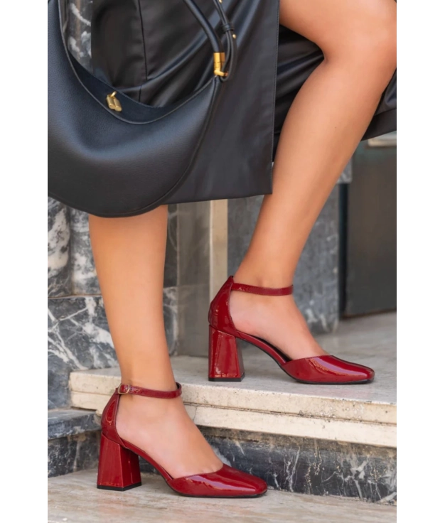 Enar Heeled Shoe - Garnet Pianno 39