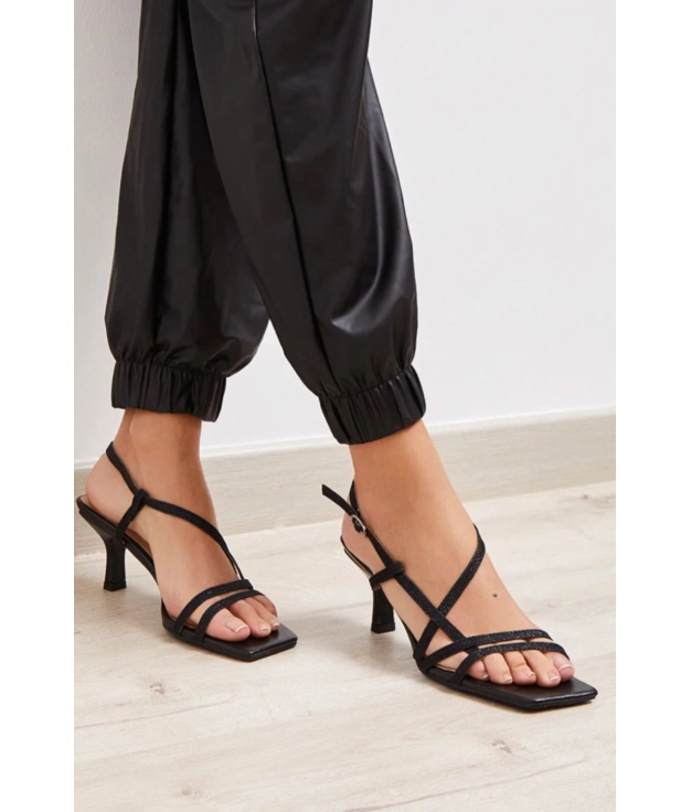 Heeled sandal Karte - Black Pianno 39