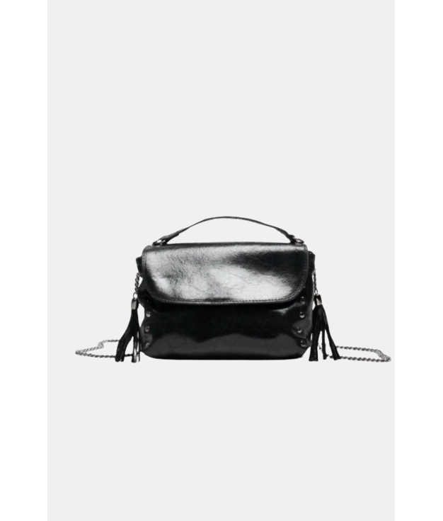 SUSI LEATHER  BAG - BLACK