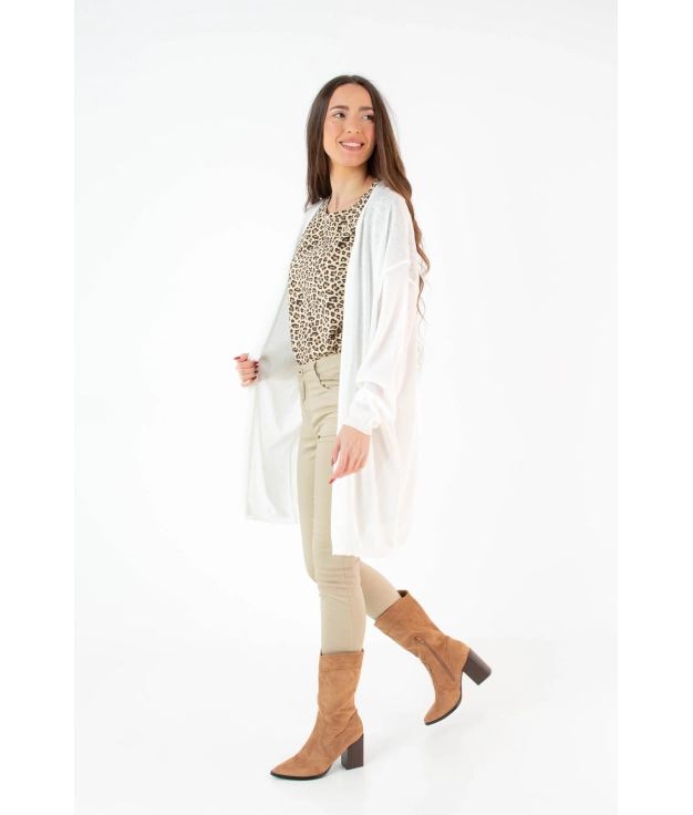 Cardigan en maille Ferca - Blanc Pianno 39