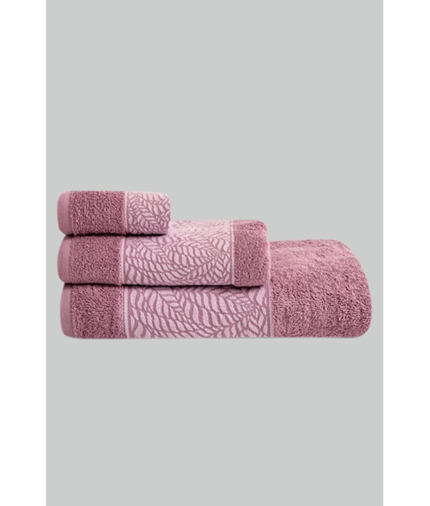 3-PIECE FRONT TOWEL SET - PINK PIANNO 39