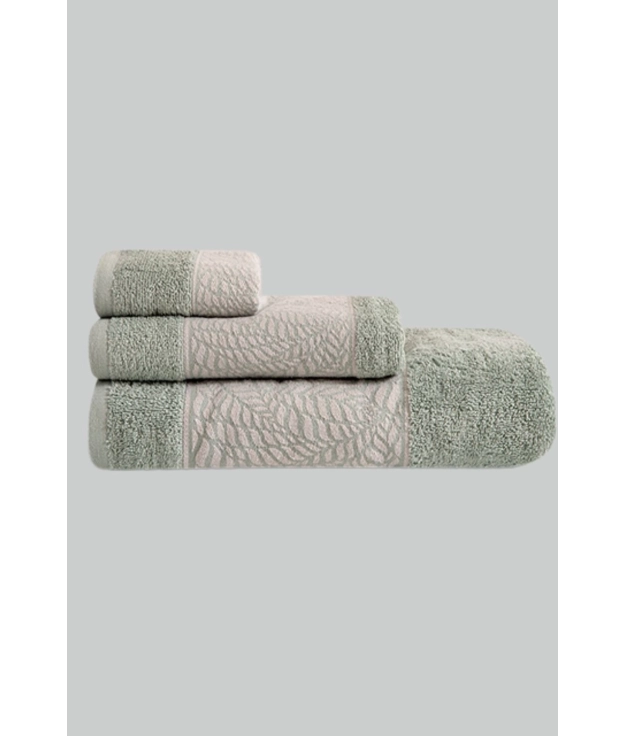 3-PIECE FRONT TOWEL SET - AQUA PIANNO 39