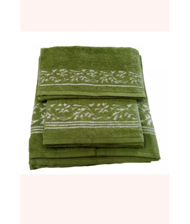 FLORIDA 3-PIECE TOWEL SET - GREEN pianno39