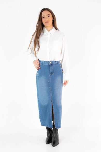 Falda Gresor - Denim Pianno 39