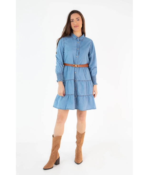 Frebe Dress - Denim Pianno 39