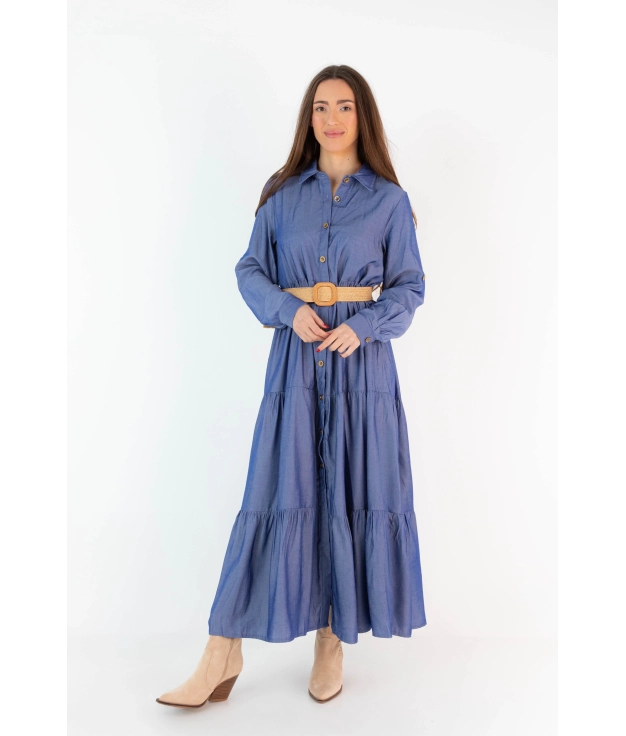 Murfes Dress - Dark Denim Pianno 39