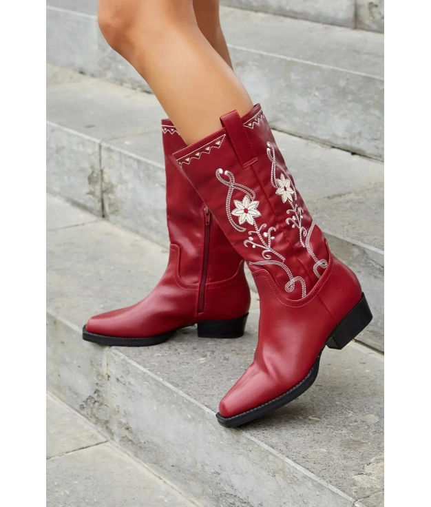 Nerea high boot - Red pianno39