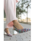 CHAUSSURE À TALON HAUT LYAT - MULTICOLORE PIANNO 39