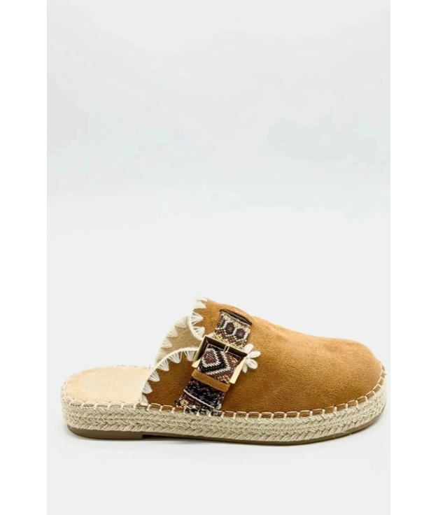 Trieste mule shoe - camel pianno39