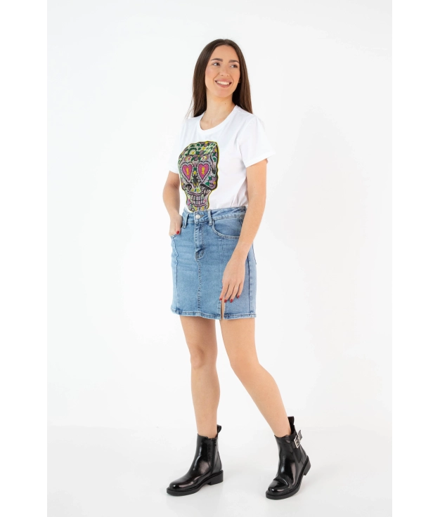 Losbre Skirt - Denim Pianno 39