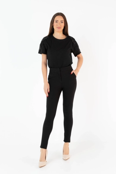 Leggins Borte - Negro/Blanco Pianno 39