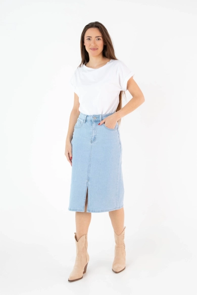 Falda Patela - Denim Pianno 39
