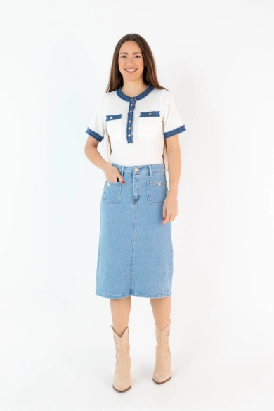 Jupe Kilena - Denim Pianno 39
