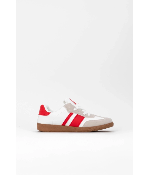 Sneakers Casual Mutere - White/Red Pianno 39