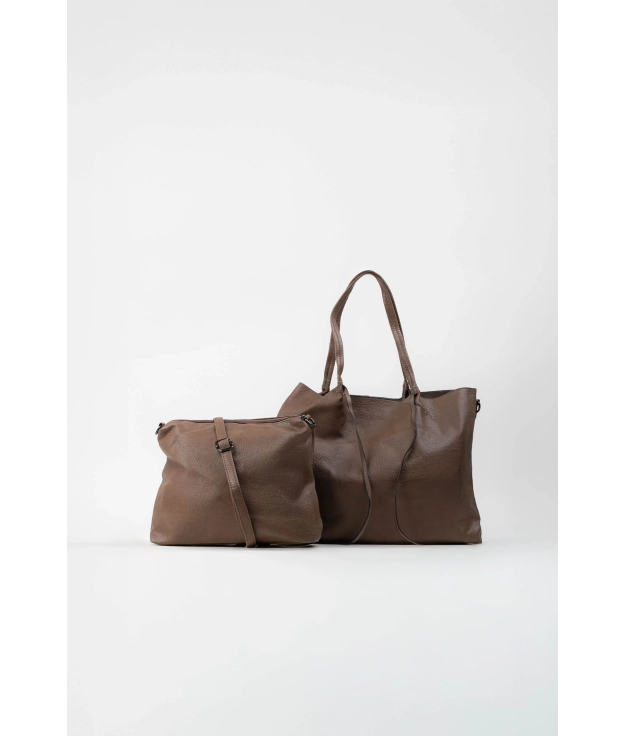 Bolso Grande Oke - Taupe Pianno 39