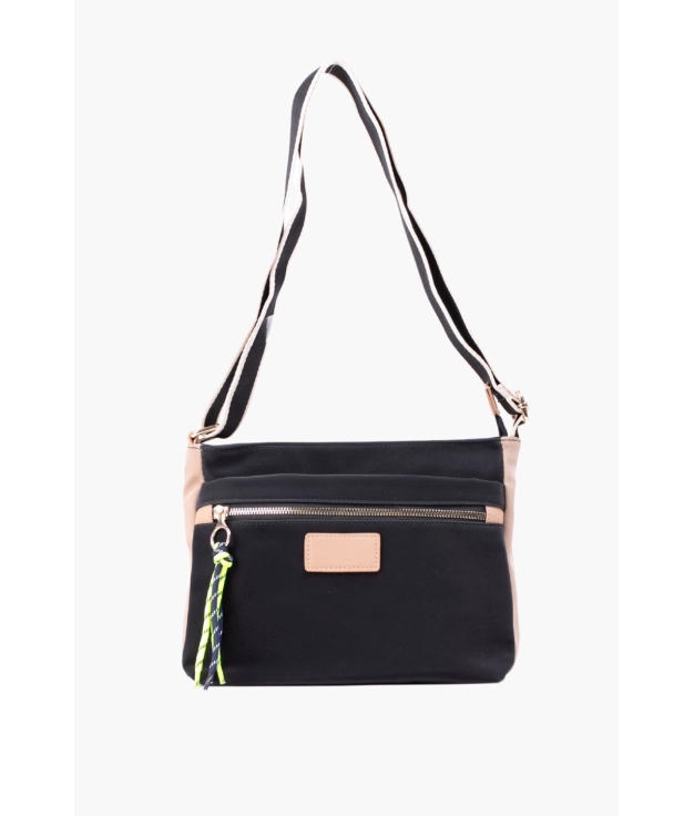 Bolso Bandolera Losor - Negro/Kaki Pianno39