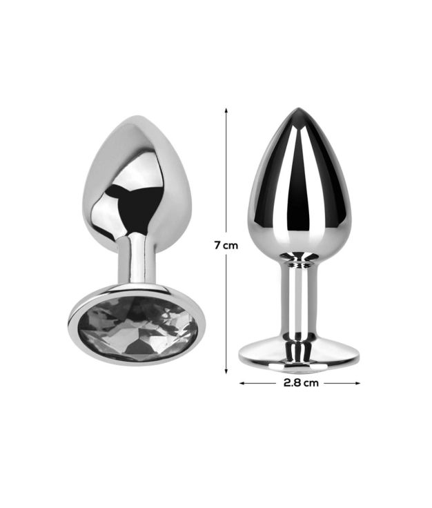 Afterdark Anal Plug Aluminium taille S - Silver Pianno 39