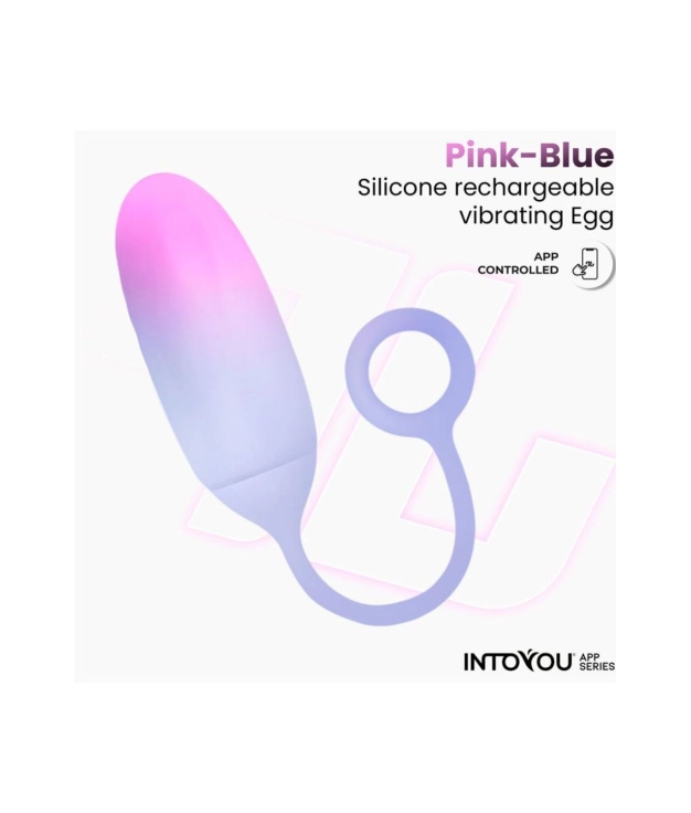 Huevo con APP Silicona - Rosa y Azul Pianno 39