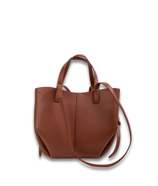 Bolso de Piel Liseu - Camel Pianno 39