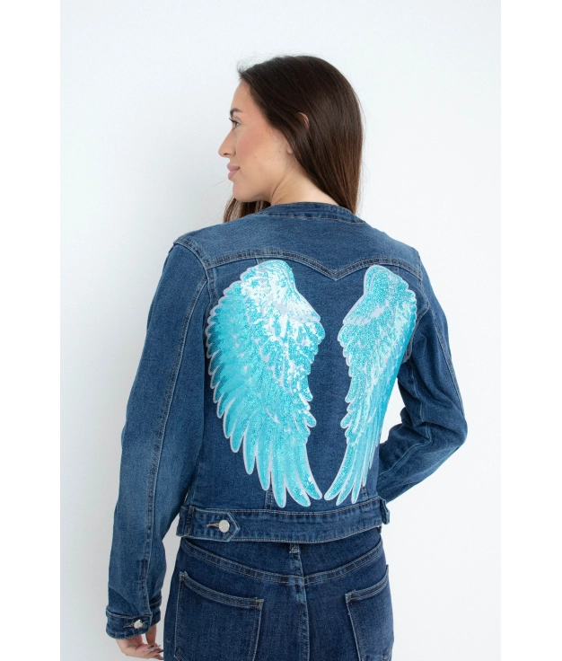 Casaco Zoena - Wings/Denim Pianno 39