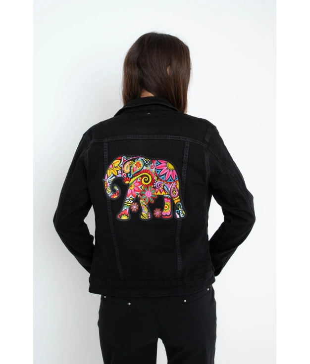 Felica Jacket - Elephant/Black Pianno 39