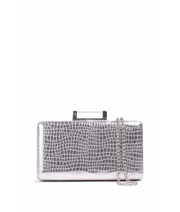 Bolsa Clutch Lanina - Prata Pianno 39