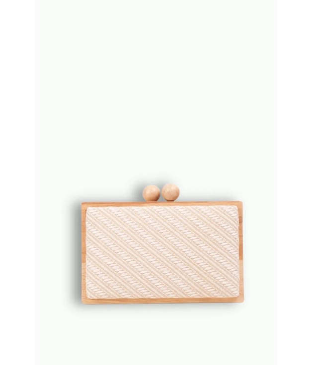 Visena Clutch Handbag - Beige Pianno 39