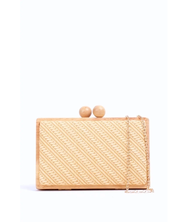 Mala de mão Clutch Visena - Camel Pianno 39