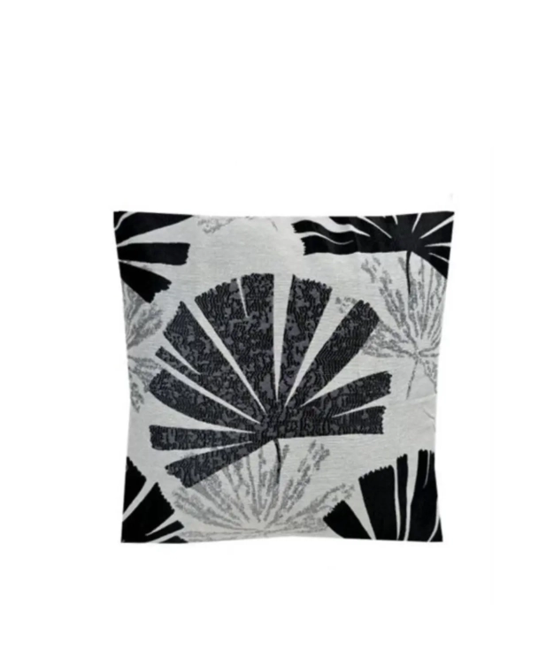 Pack of 2 Cushion Covers Palm - Black