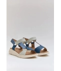 SANDALIA PLANA VENATE - azul PIANNO 39